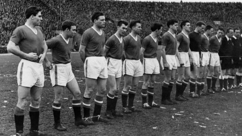 The Busby Babes took on Shamrock Rovers in 1957