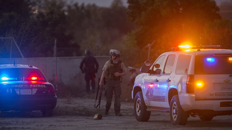 Police had the area on lockdown after the shooting