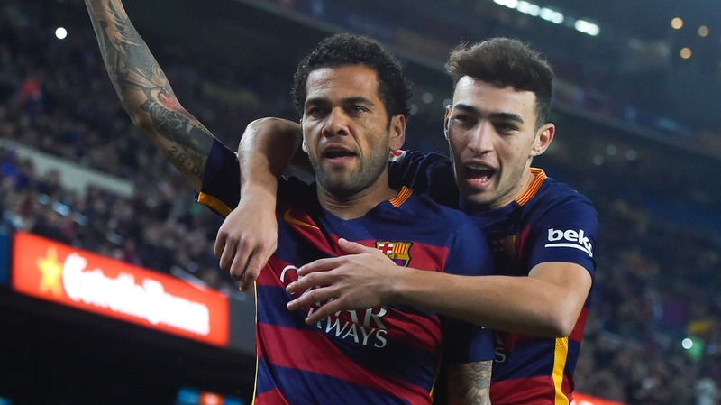 Dani Alves spent eight years at Barcelona