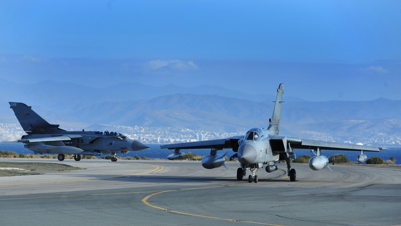 British Tornado jets based in Cyprus carried out their first air strikes against the terror group Islamic State