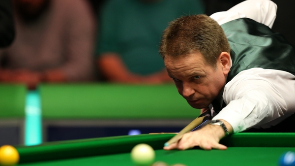 Joe Swail in action against Martin Gould