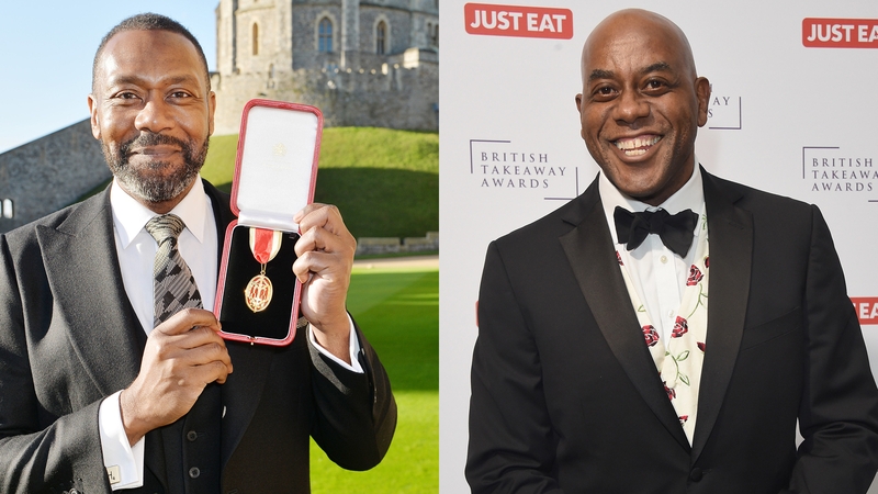Lenny Henry received his knighthood on Friday; Ainsley Harriott didn't