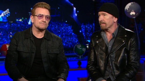 Bono and The Edge - "Defiant joy, we think, is the mark of our band and of rock and roll" Photo: CNN