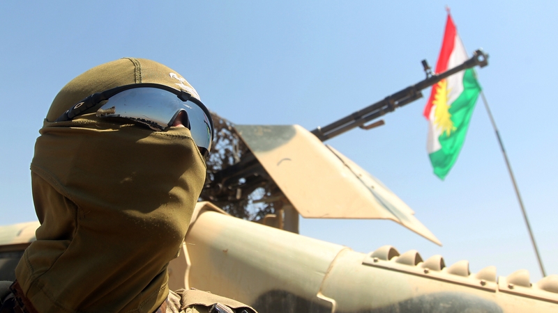 Peshmerga forces from Iraq's autonomous Kurdish region are deployed in the area