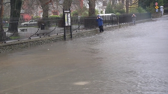 A man battles the weather in Kenmare, Co Kerry
