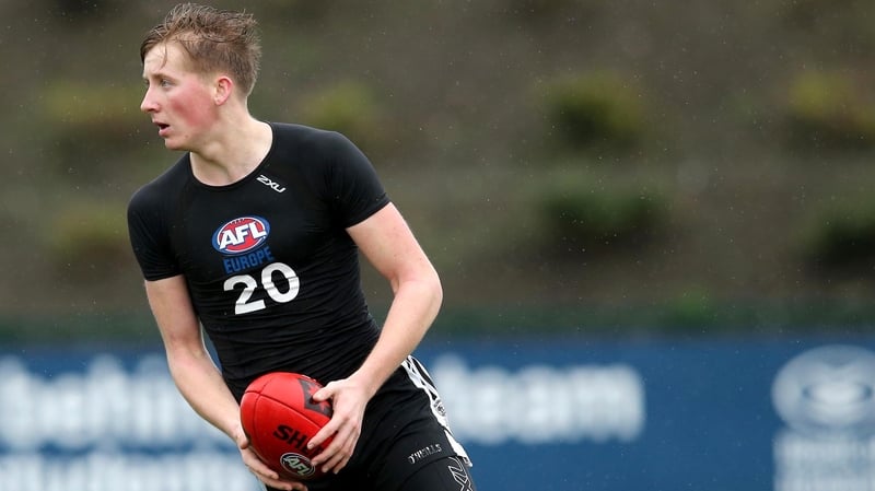 Pat Spillane in action at the AFL combine in Dublin