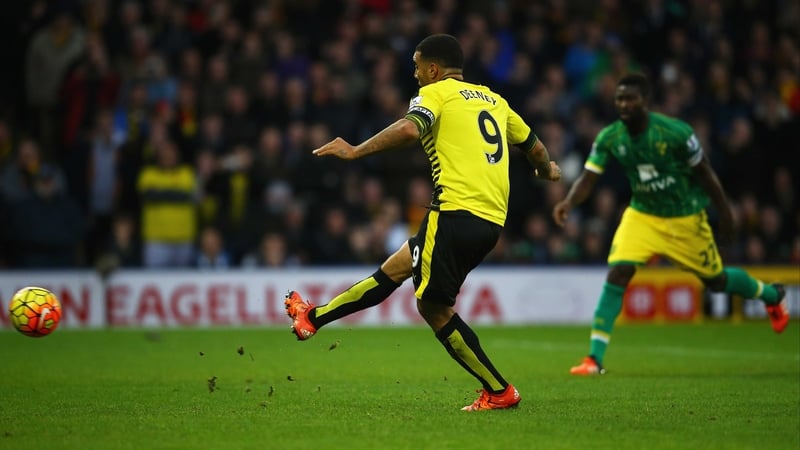 Troy Deeney scores from the spot