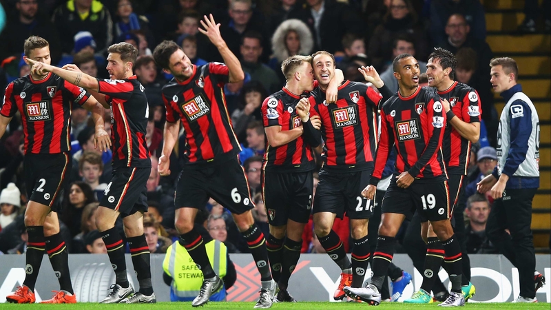 Bournemouth celebrate Glenn Murray's winner