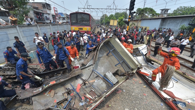 Transport accidents are common in Jakarta