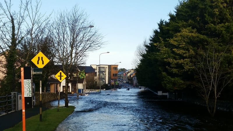 Flooding in Craughwell, Co Galway (Pic: Kevin Mitchell)