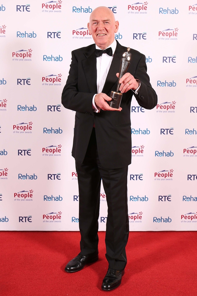 Mick O’Connell pictured after receiving the Sports Person of the year on his son Paul O’Connell’s behalf at this year’s People of the Year Awards