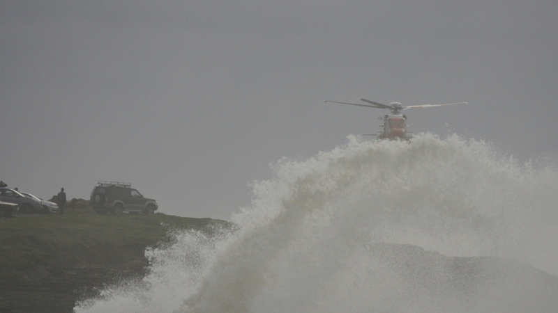 The teenagers were airlifted from the water and taken to University Hospital Waterford (Pic: John Hughes)