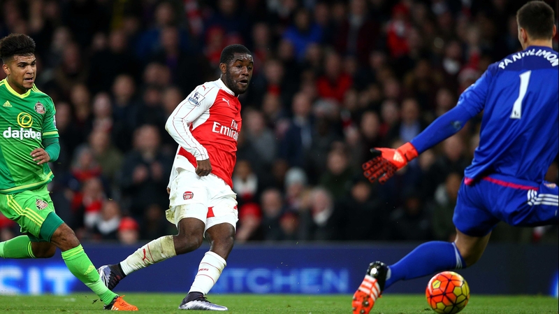 Joel Campbell found the target in Arsenal's 3-1 win against Sunderland