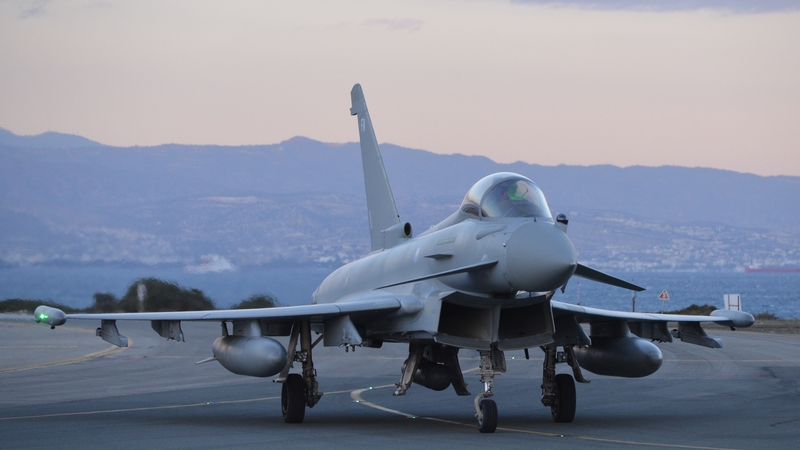 A British Royal Force jet returns to Akrotiri base after completing its first mission since the parliamentary vote to undertake air strikes in Syria