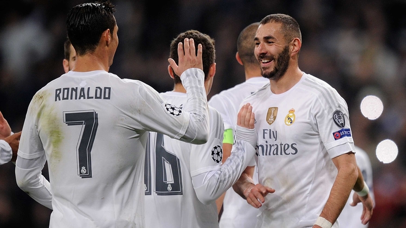 Cristiano Ronaldo and Karim Benzema scored seven of Real Madrid's eight goals at the Bernabeu