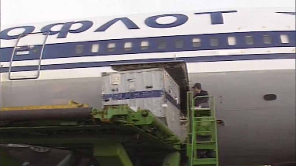 Aeroflot Plane In Shannon Airport 1990