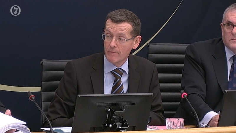 Comptroller and Auditor General Seamus McCarthy at the PAC meeting