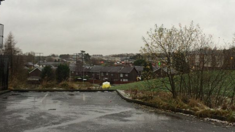 The man was found in the Glasvey area at 1am this morning