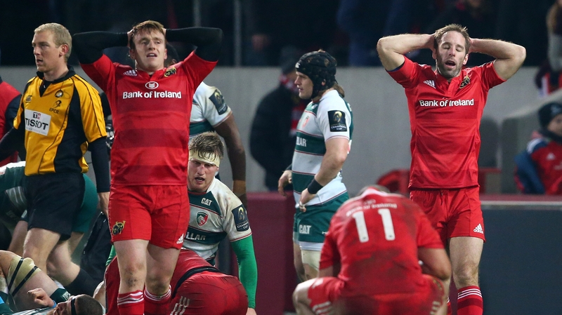 Dejected on the faces of Rory Scannell and Tomas O'Leary summed up Munster's evening
