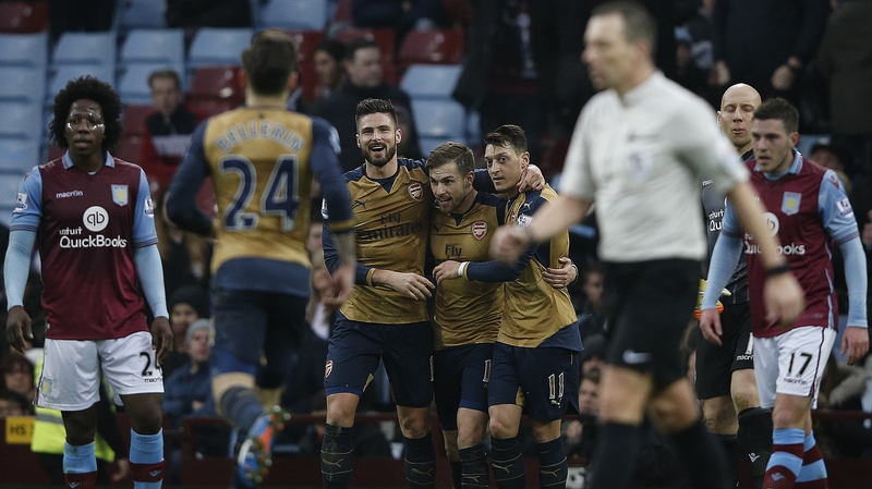 Olivier Giroud's converted penalty set Arsenal on their way