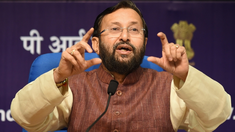 Indian Minister of Environment, Forests and Climate Change Prakash Javadekar