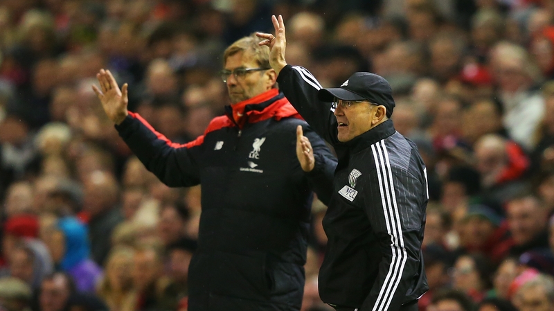 There were plenty of hand gestures from both managers during the fractious Anfield clash