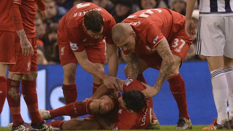 The Croatia centre-back was carried off on a stretcher and left Anfield on crutches