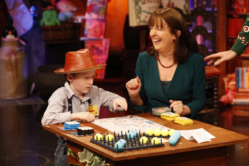 A very happy Johnny after meeting his hero on this year's Toy Show