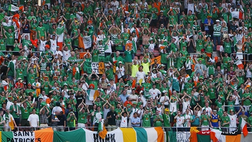 The Ireland fans possess an uncanny ability to procure more than their official ticket allocation