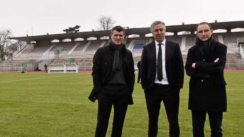 Roy Keane, John Delaney and Martin O'Neill