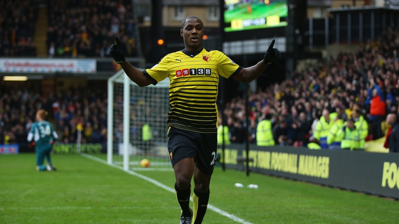 Odion Ighalo in action for Watford back in 2015