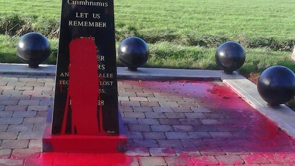 The monument has now been cleaned by Kerry County Council