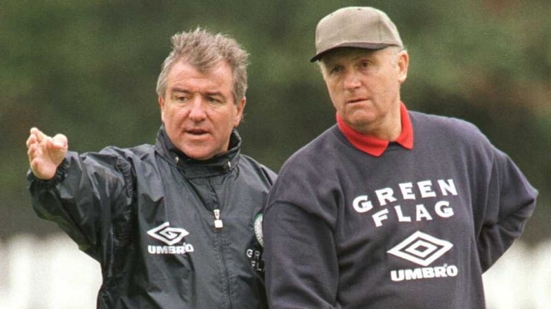 Don Howe (R) with Terry Venables