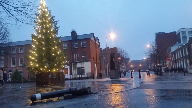 The scene of the incident in Dublin city centre