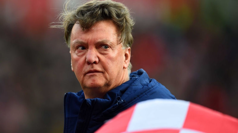 Louis van Gaal watched his side slump to another defeat