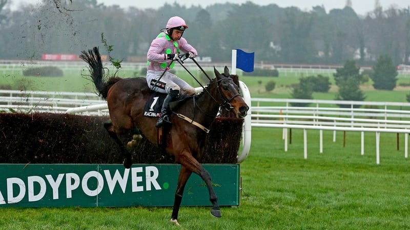 Patrick Mullins always looked comfortable aboard Douvan, who romped to victory in the Leopardstown feature