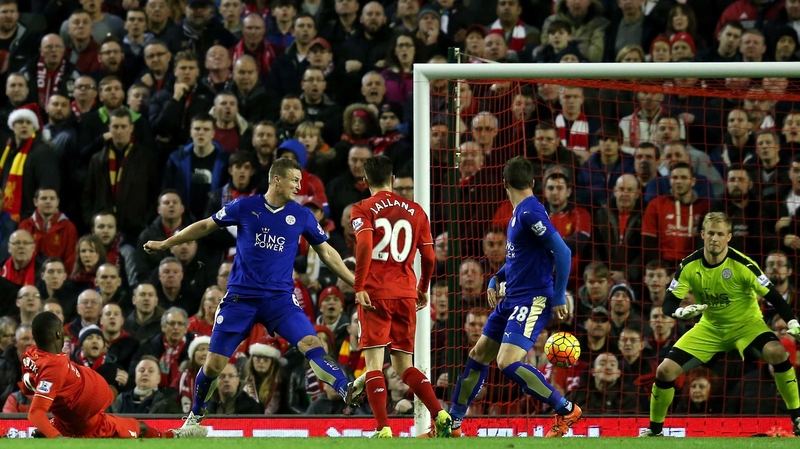 Christian Benteke slides home the decisive goal at Anfield