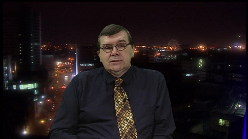 Liam Clarke appearing on RTÉ Prime Time