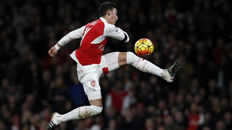 Mesut Ozil scored one and made the other for Arsenal