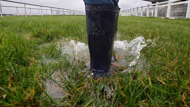 Cork Racecourse is flooded, with more heavy rain to come