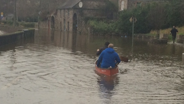 The quay at Thomastown, Co Kilkenny this morning