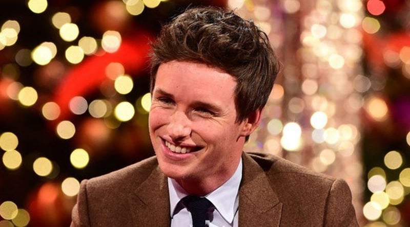 Eddie Redmayne appearing on the Graham Norton Show