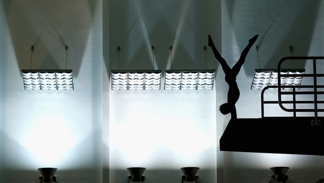 Charlie Wood competes in the Men's 10m Platform Preliminary at the British Diving Championships