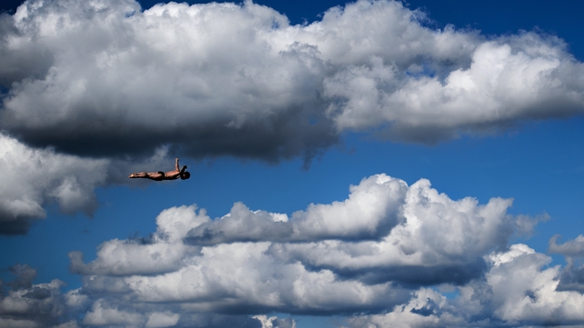 Gary Hunt wanders lonely as a cloud in the high diving final at the FINA World Championships