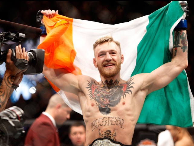 The Dubliner celebrates his stunning victory