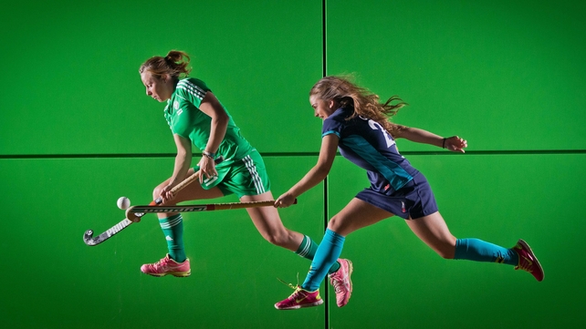 Hockey players Megan Frazer and Sarah Green looking for a rub of the green at UCD