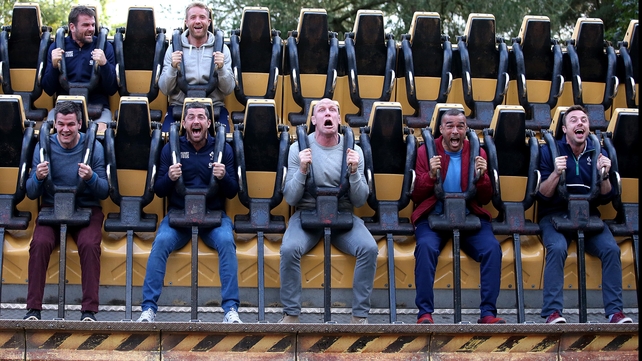 Irish rugby players out of their comfort zone on a rest-day at the World Cup