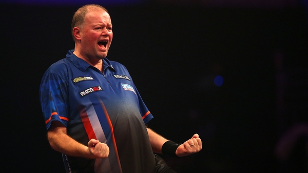 Raymond van Barneveld advanced to the last eight