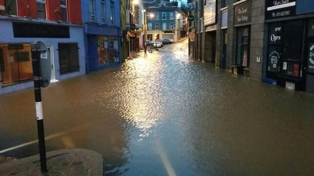 Roads flooded in Enniscorthy, Co Wexford (Pic: Padraig O'Gorman)