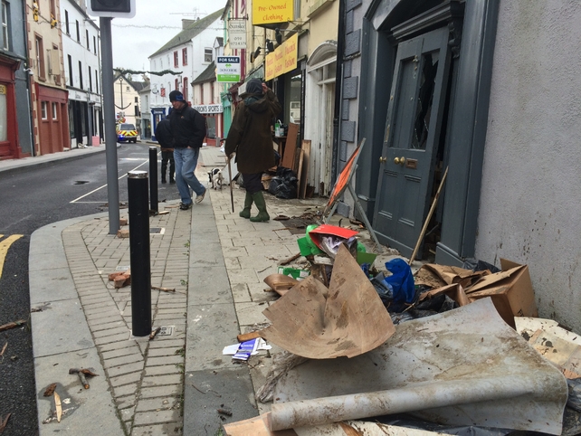 Debris in Graiguenamanagh, Co Kilkenny